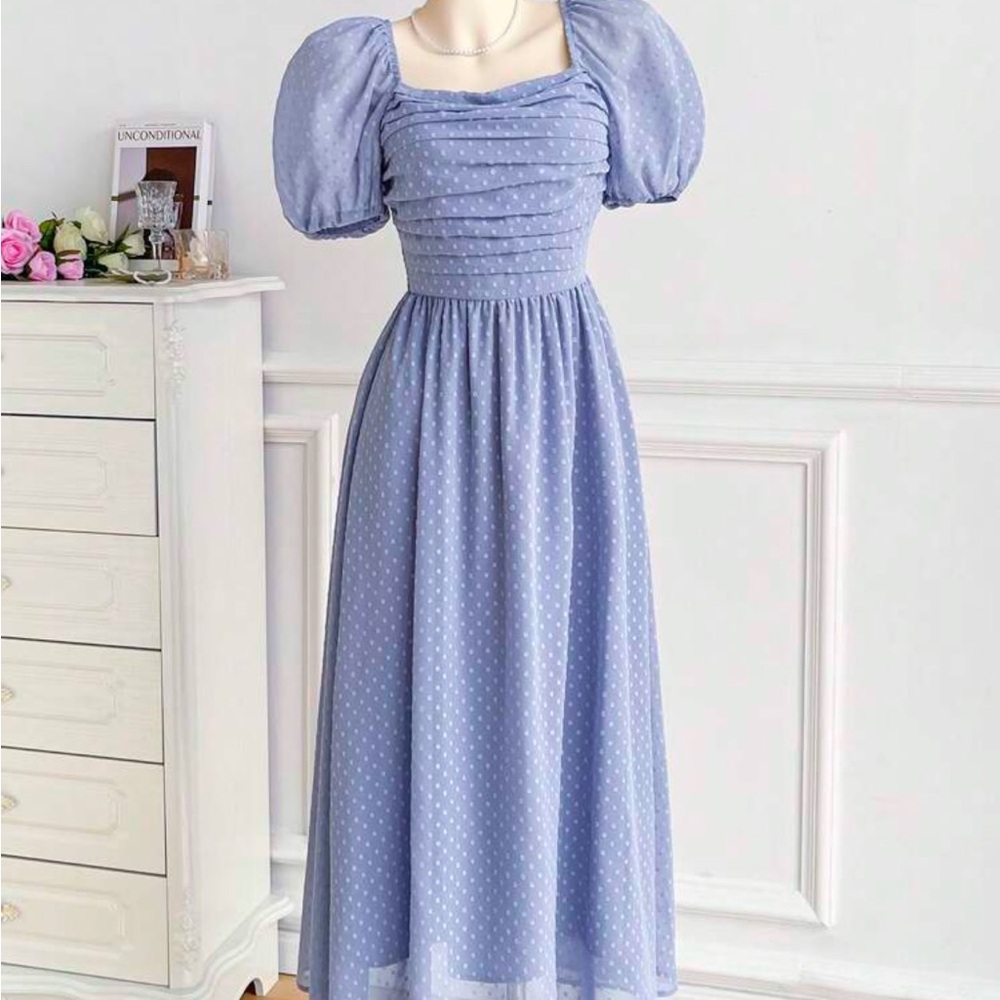 Amazon Women's Blue Midi Dress
